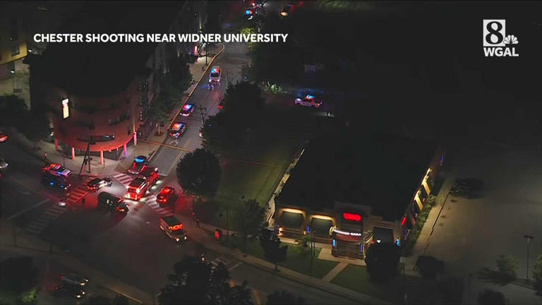 Chopper video captures scene as police investigate shooting near ...