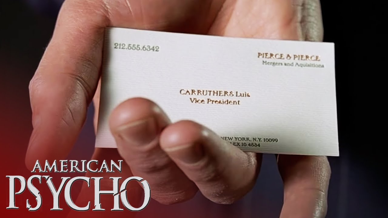 American Psycho: Luis’s business card sends Patrick Bateman over the edge