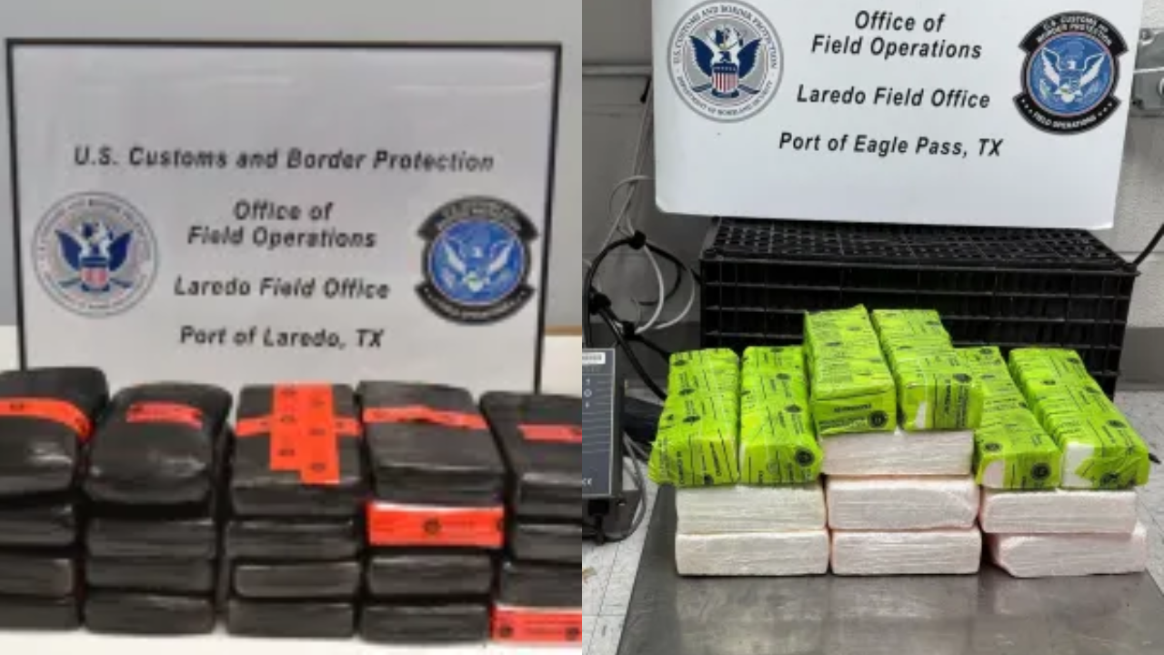 Border patrol officers seize nearly $1 million in cocaine at South ...