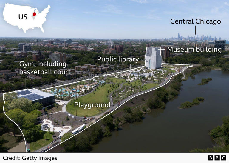 'Living celebration of community': Obamas open presidential centre in ...