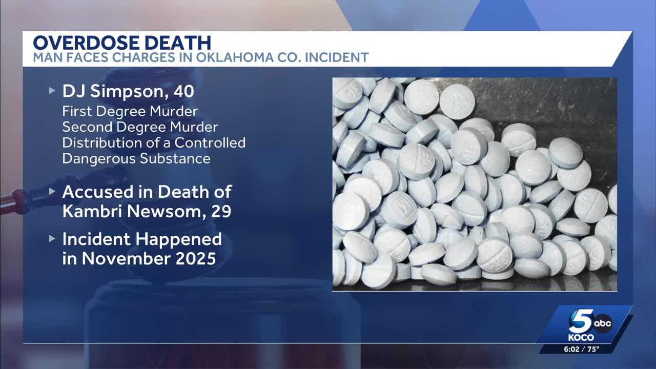 Oklahoma man indicted for murder in fentanyl overdose death of young mother