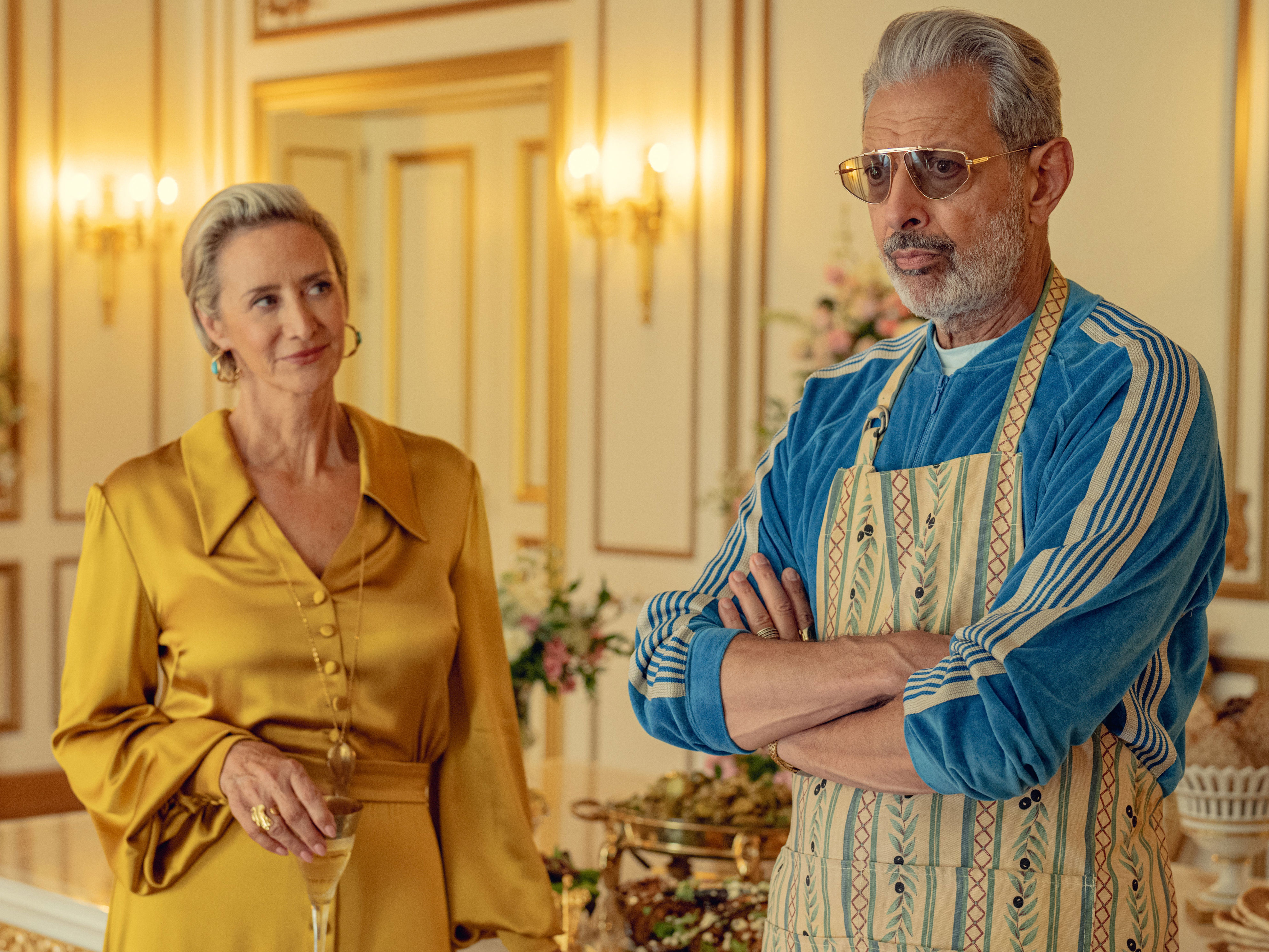 ‘Kaos’, la comedia negra mitológica protagonizada por Jeff Goldblum en el papel de Zeus, fue cancelada en 2024, tan solo unas semanas después de su estreno (Justin Downing/Netflix)