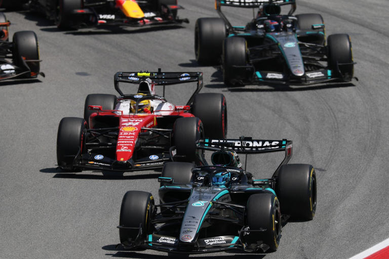Andrea Kimi Antonelli, Mercedes, Lewis Hamilton, Ferrari, George Russell, Mercedes