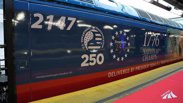 Check out Amtrak’s new high-speed train decked out in American colors