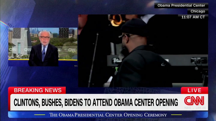 George W Bush joins Obama Presidential Center opening in Chicago