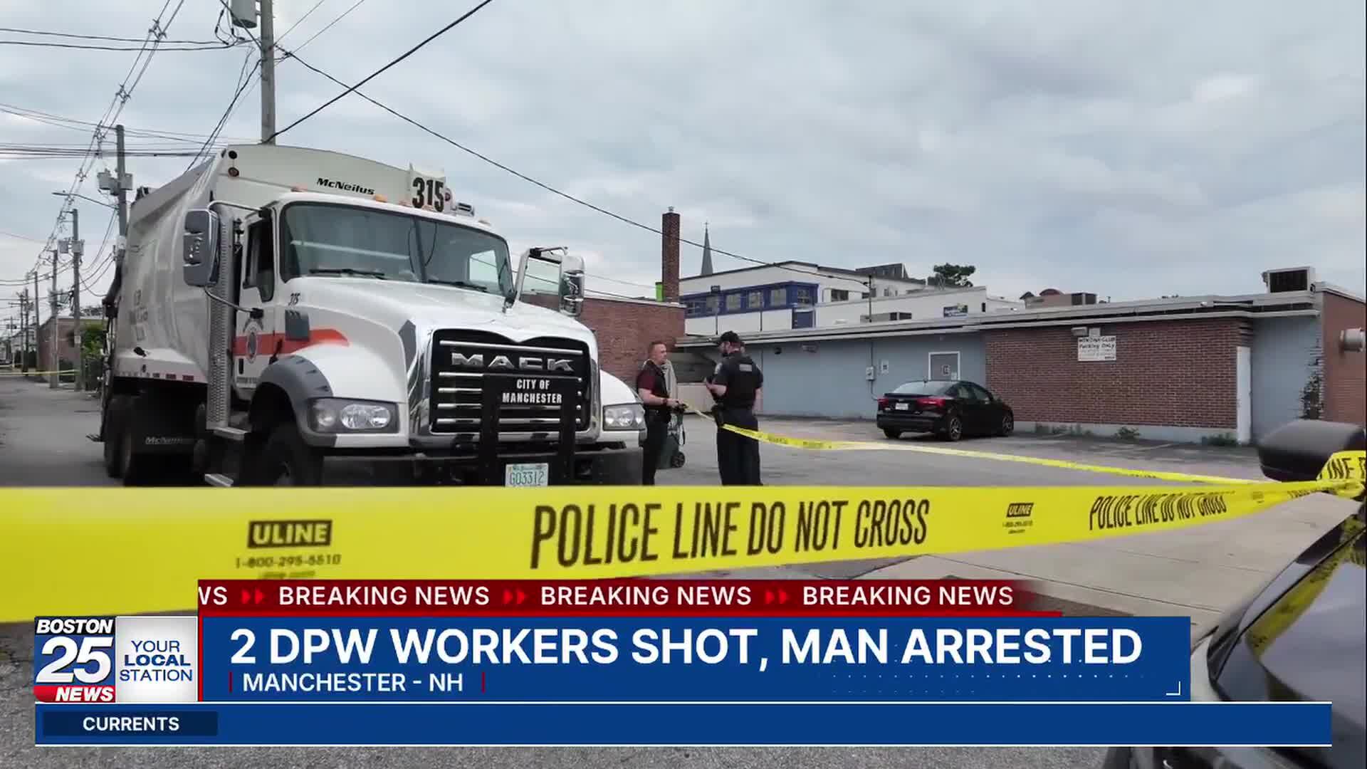 Man arrested for injuring two Manchester DPW workers in brazen shooting