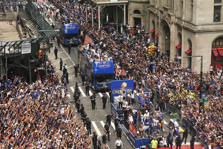 Knicks celebrate first NBA championship in 53 years at parade