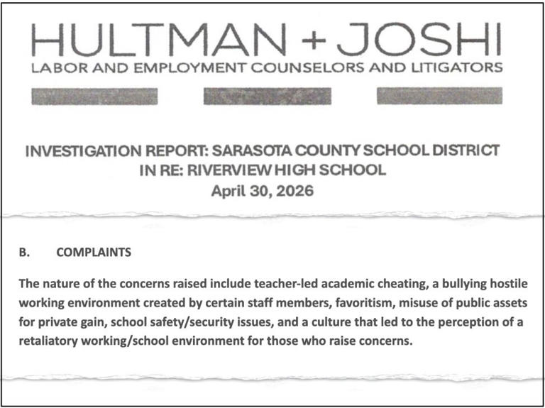 Sarasota Schools overhauls HR after Riverview High investigation