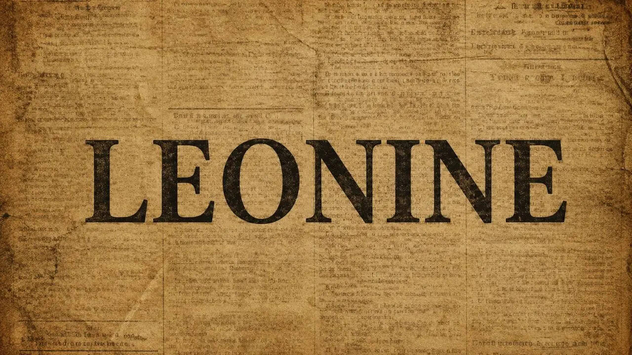 Word of the day: Leonine