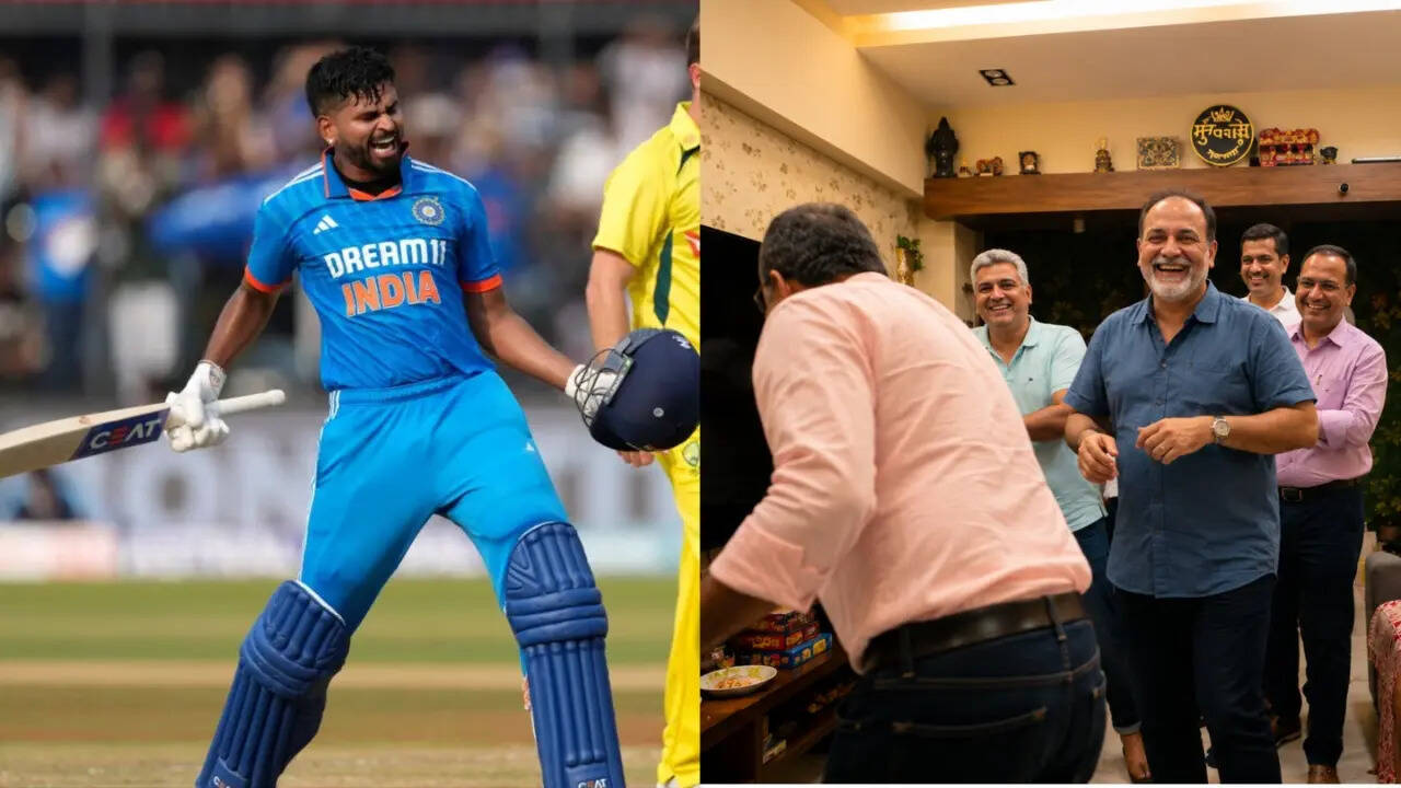 Image for Watch: Shreyas Iyer's father dances in joy after son announced as new India T20I captain