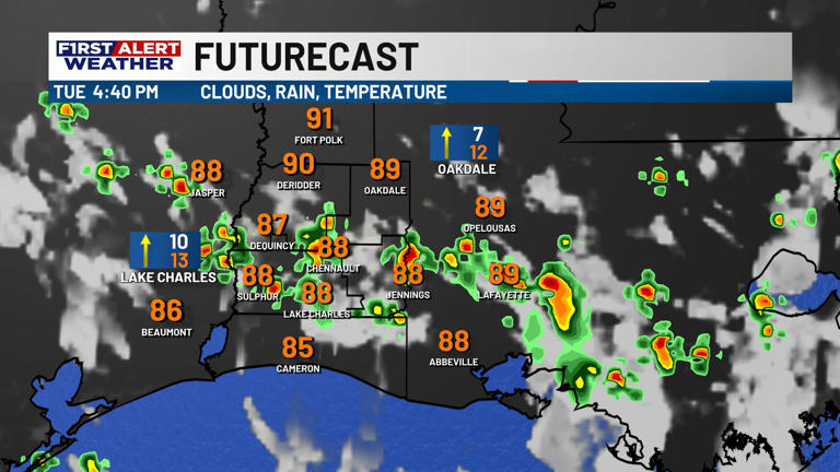 First alert forecast: Isolated showers and storms develop this ...