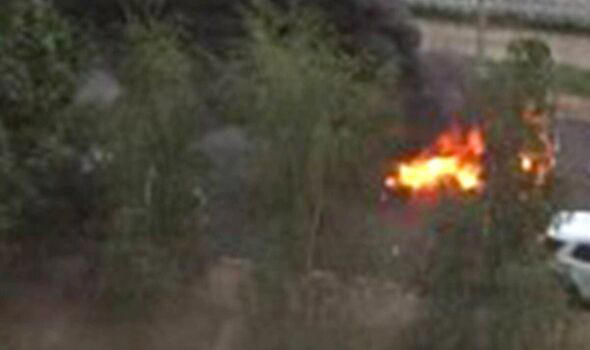 Explosion rocks Moscow region as car goes up in flames 'with driver inside'