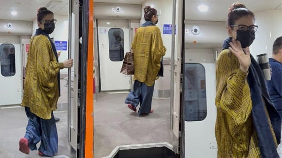 Raveena Tandon takes a ride on Vande Bharat Express, praises India’s ...