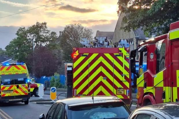 Huge emergency presence on Bradford district street for fire suspected ...