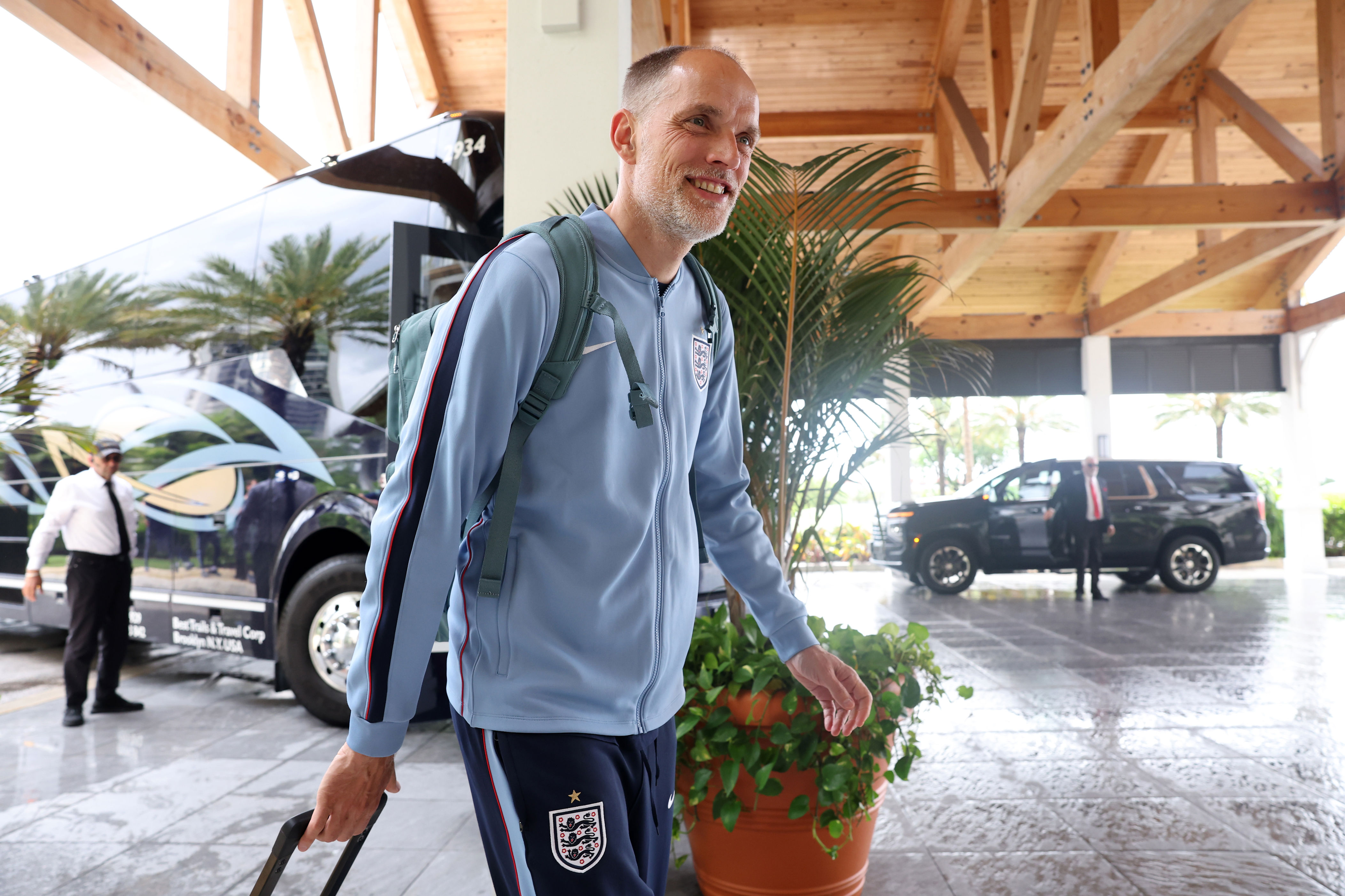 Thomas Tuchel's whiteboard and England's analysis equipment were also taken. (Image credit: Getty Images)
