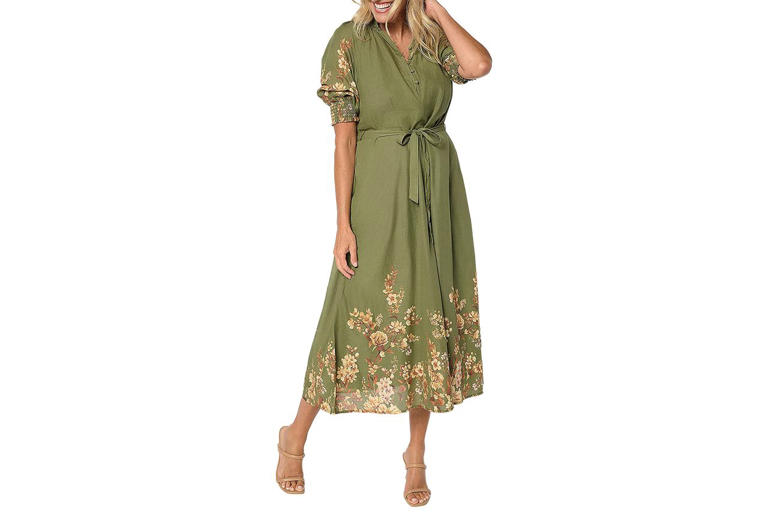 hot dressed women Tropic Like It's Hot Dress ORANGE FLORAL / 3X main image 0