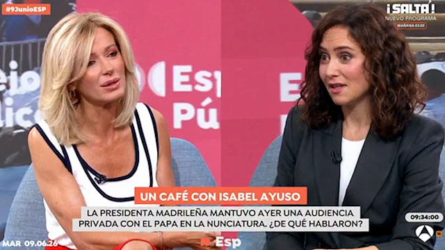Quién es P S.? Díaz Ayuso deja boquiabierta a Susanna Griso con una  magistral respuesta | Watch