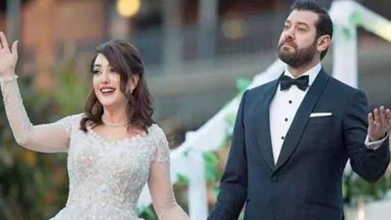 عمرو يوسف وكندة علوش في حفل زفافهما