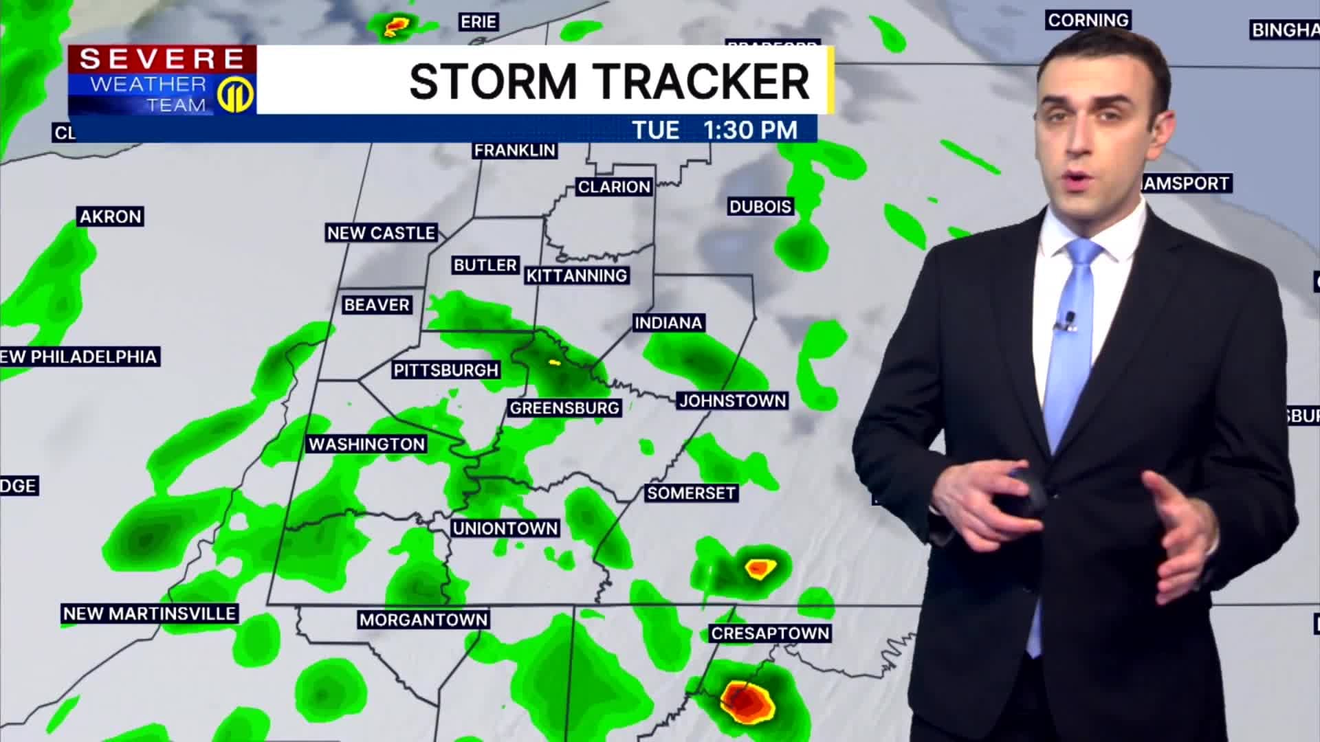 Humidity increases Tuesday with few rain showers