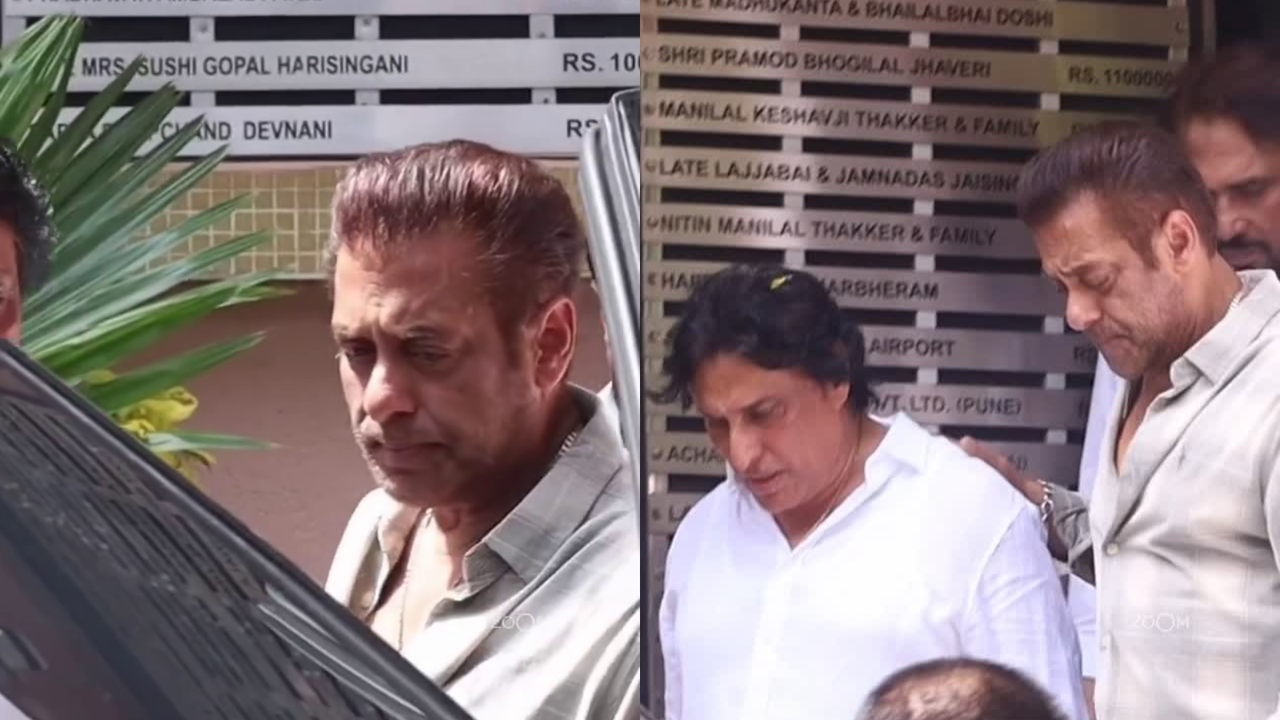 Salman Khan struggles to contain emotions at the funeral of family ...