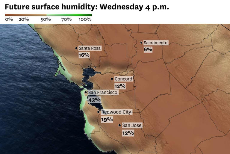 Bay Area humidity roller-coaster incoming as hot, dry weather replaces ...