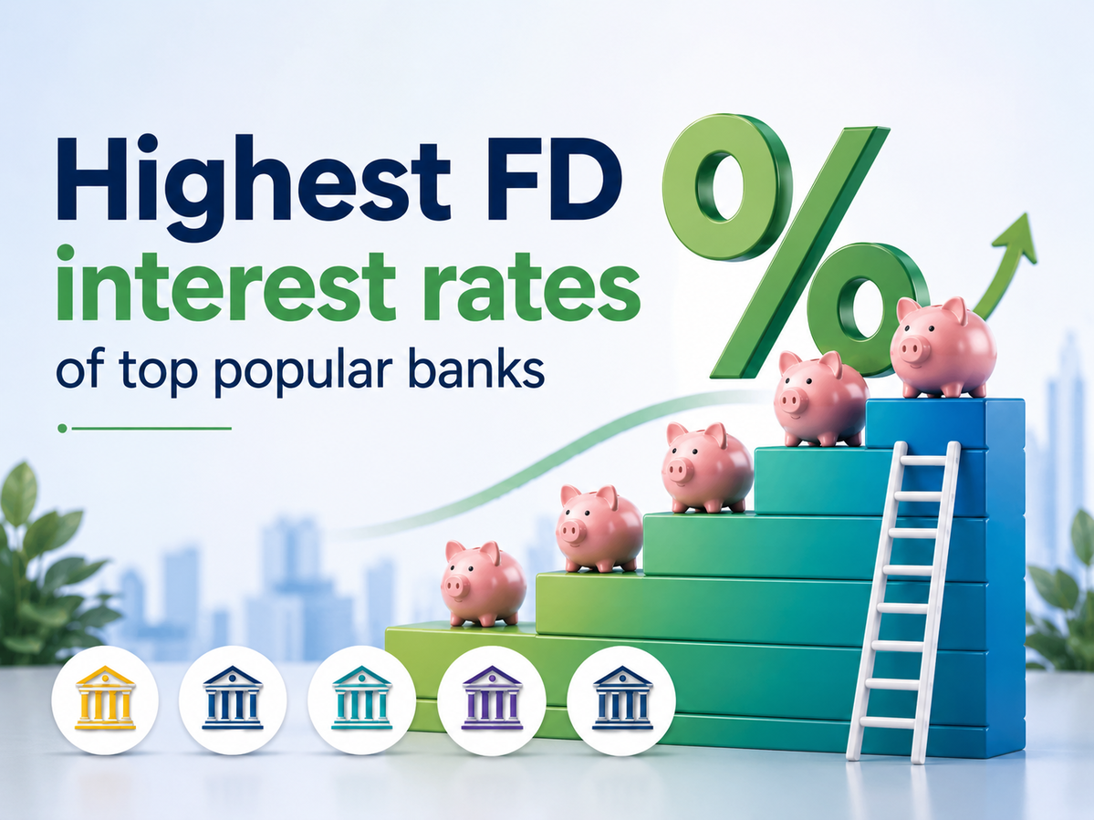 Highest FD interest rates of 5 major banks: SBI, PNB, HDFC Bank, ICICI ...