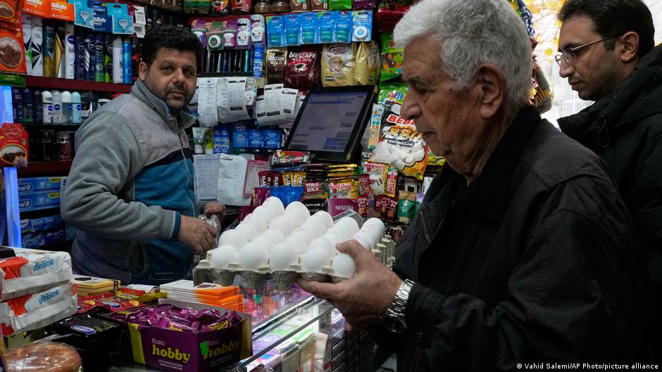 Some Iranians are being forced to cut their calorie intake as food costs soar