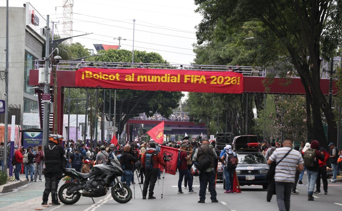 Marcha de la CNTE hoy; docentes se retiran de Tlalpan
