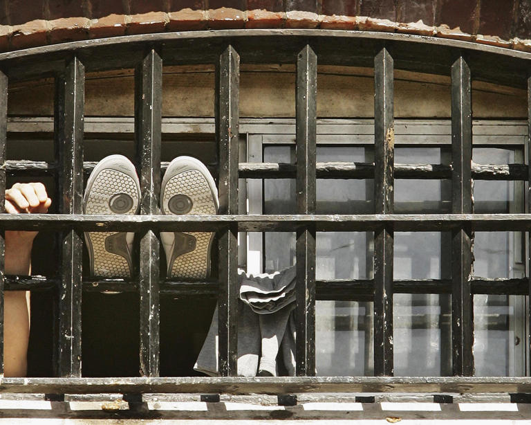 Prisoners in England and Wales spend most of their days locked in cells with no activities. Photograph: Peter Macdiarmid/Getty Images