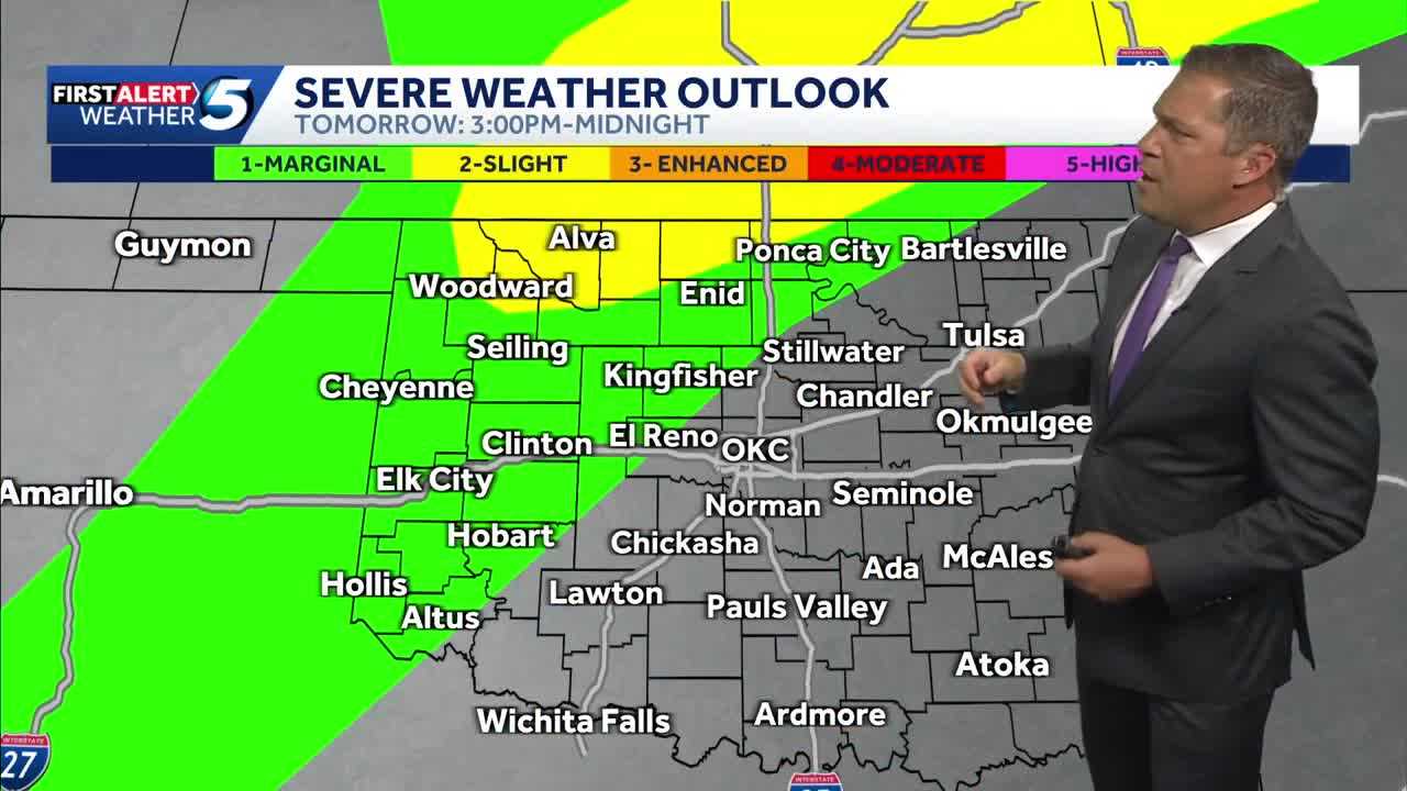 Timeline: Parts of Oklahoma to see up to 70 mph winds this week amid ...