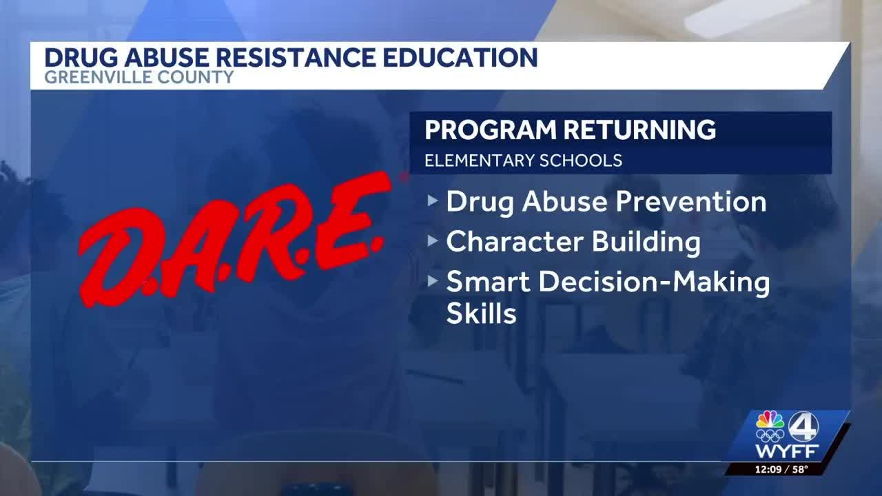 DARE program returns to Greenville County schools after 25 years