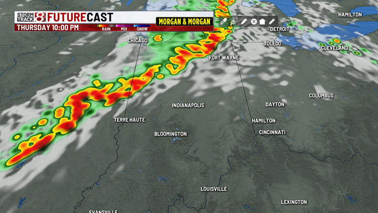 Very humid through Thursday night with more storms on the way