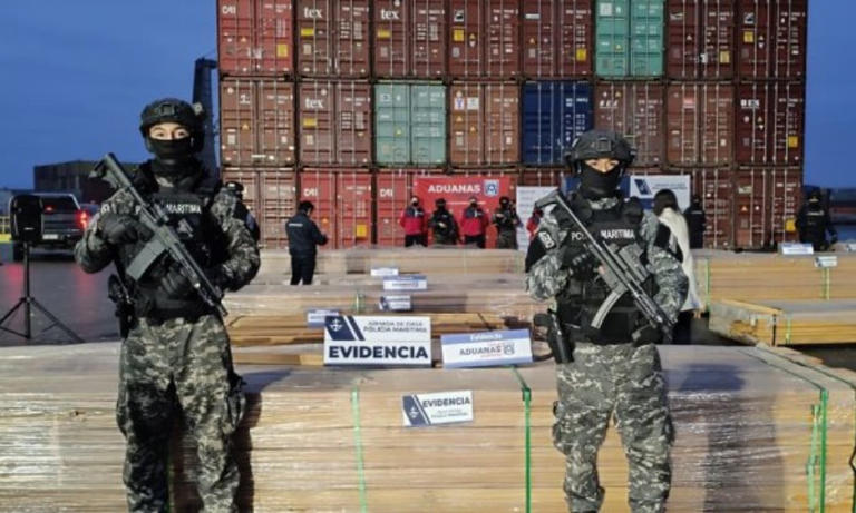 Chile incauta más de 100 toneladas de droga ocultas en cargamento de ...