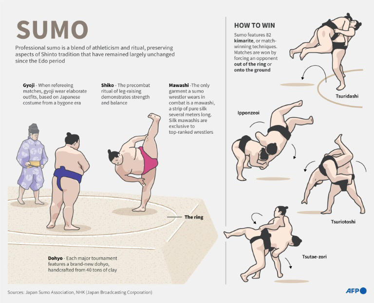 Salt: integral ingredient of sumo stars' art
