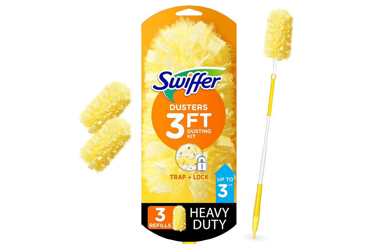 Swiffer Duster Heavy Duty 3 ft Extendable Handle Starter Kit