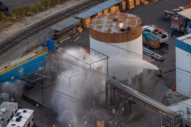 Chaos erupts at meeting over OC chemical leak as fate of company hangs