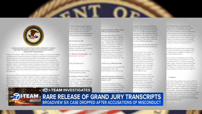 Rare release of usually secret grand jury transcripts in 'Broadview Six ...
