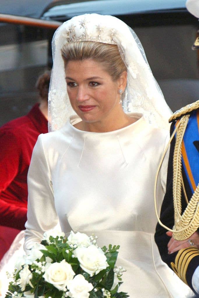 princess maxima wedding dress Prince Willem-Alexander and Princess Maxima at Prince Albert's wedding