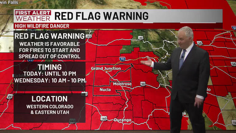 First alert | Red flag warning continues Wednesday amid dangerous ...