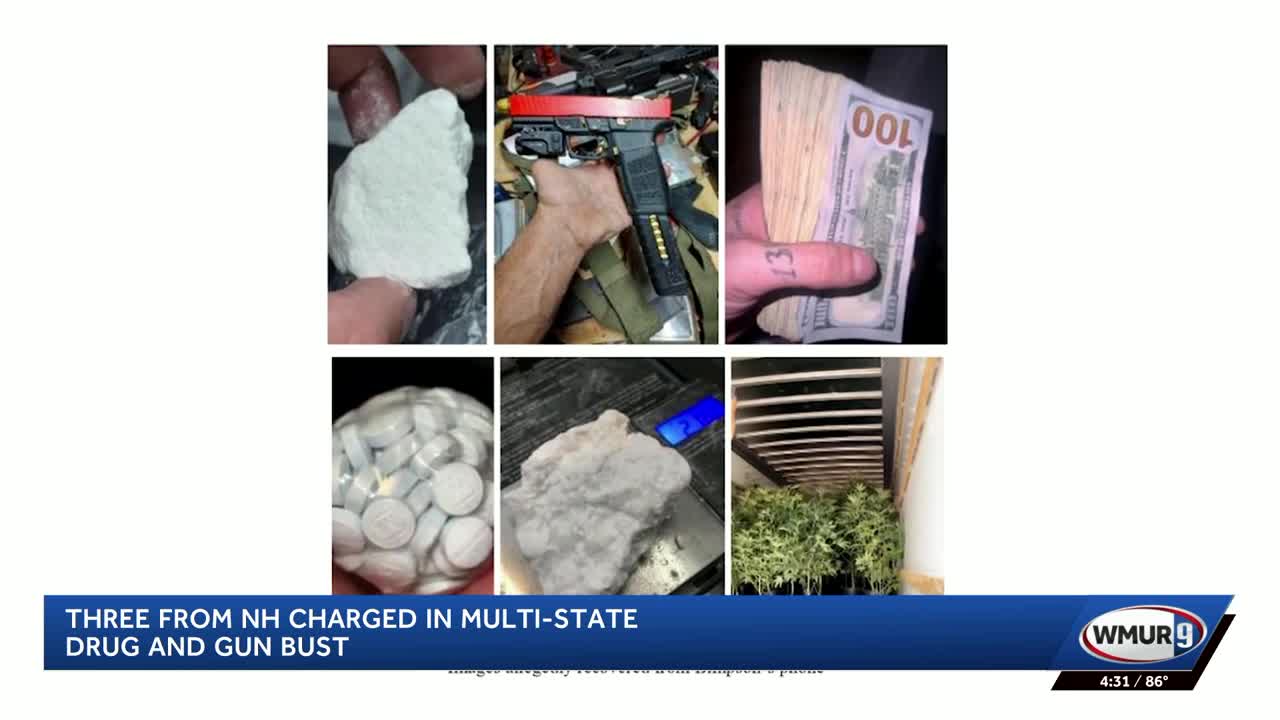 Three from New Hampshire charged in multistate drug and gun trafficking ...