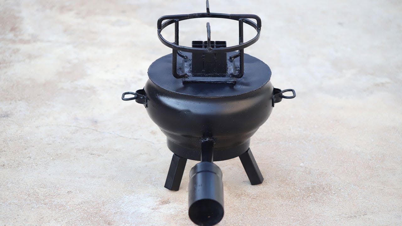 How to build a portable wood & oil burning stove | DIY metalworking project