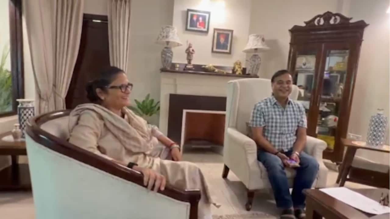 Trinamool MP Sushmita Dev quits party, meets Himanta Biswa Sarma