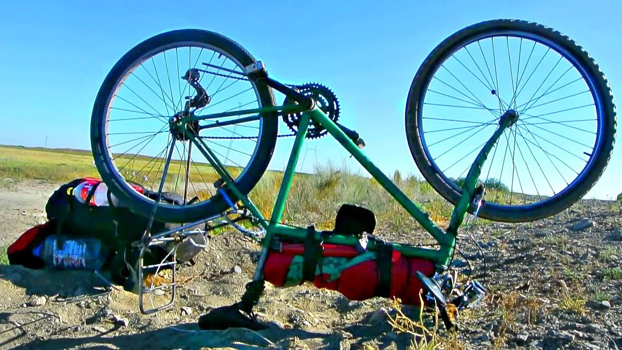 Extreme bicycle journey along the sea: Solo bike tour adventure