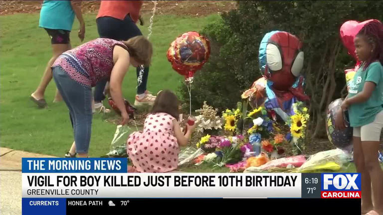 Vigil held for Upstate boy killed days before 10th birthday while ...