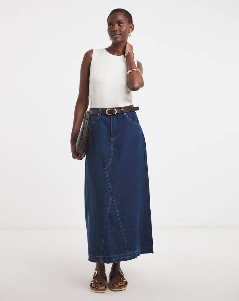 Denim Maxi Skirt