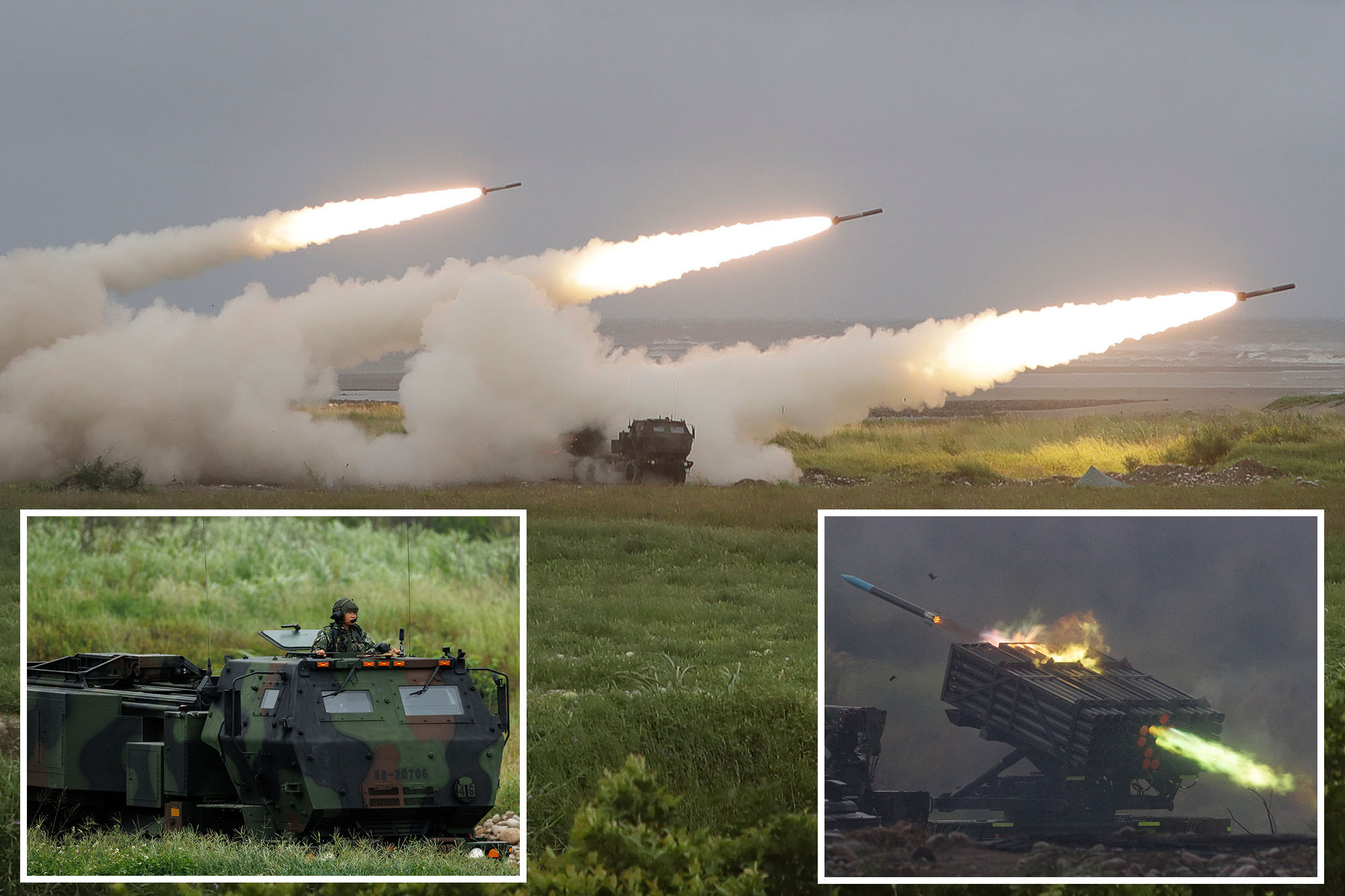 Taiwan fires battle-tested rockets in anti-invasion drill