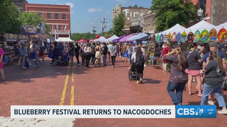 Nacogdoches prepares for thousands at annual Texas Blueberry Festival