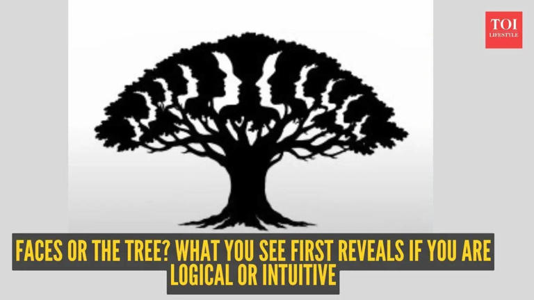 Optical illusion personality test: Faces or the tree? What you see ...