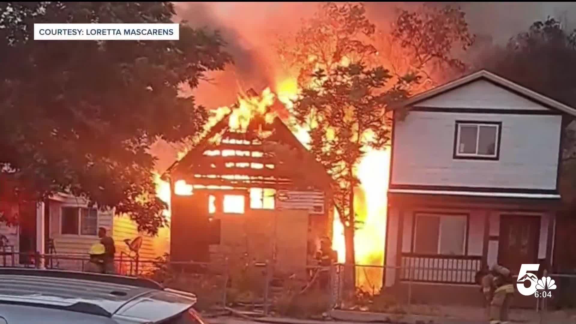 One home destroyed, another damaged in Pueblo fire