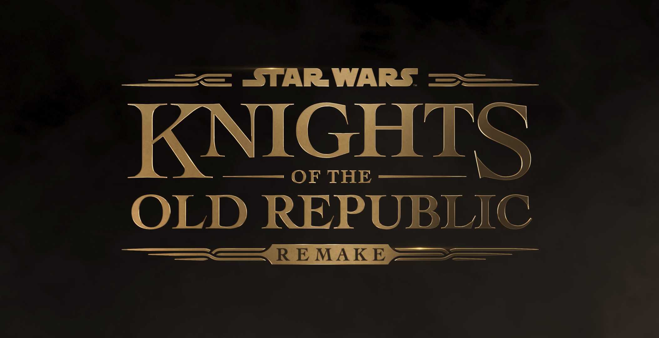 A screenshot of the Knights of the Old Republic Remake logo.